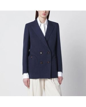 Blazé Milano Blazé Milano Double-Breasted Jacket - Blue