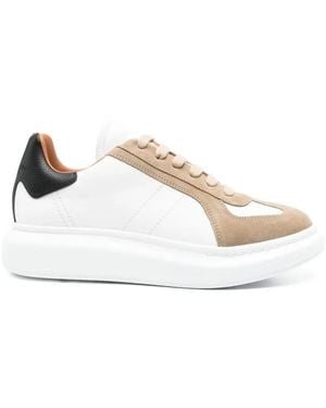 McQueen Suede Trainers - Natural