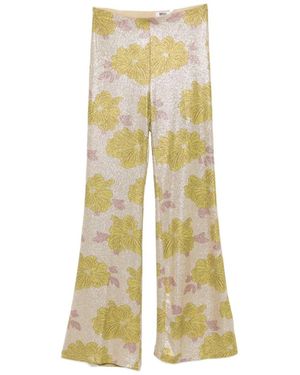 Siyu Tallis Printed Pants - Yellow