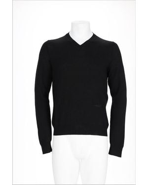 Fendi Mini Logo Knit Sweater For - Black
