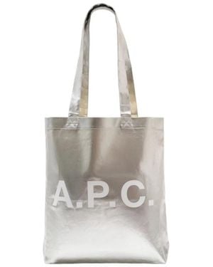 A.P.C. Lou Shopper Bag - White