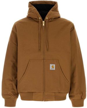 Carhartt Canvas Hooded Jacket - Brown