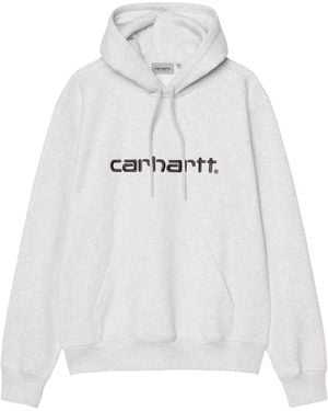 Carhartt Logo Cotton Hoodie - White