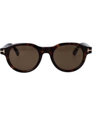 Tom Ford Avana Scura Roviex Acetate Sunglasses - Brown