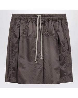Moncler Mud-Colored Drawstring Kilt Shorts - Brown