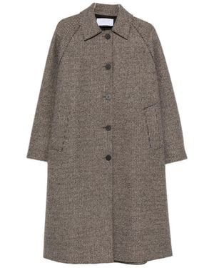 Harris Wharf London Wool And Cashmere Blend Coat - Gray