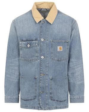 Carhartt Dusty Cotton Warren Chore Coat - Blue