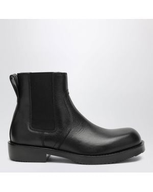Dries Van Noten Leather Chelsea Boots - Black