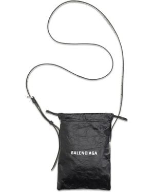 Balenciaga Porta Cellulare Con Logo - White