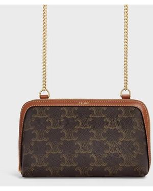 Celine Clutch On Chain - Brown