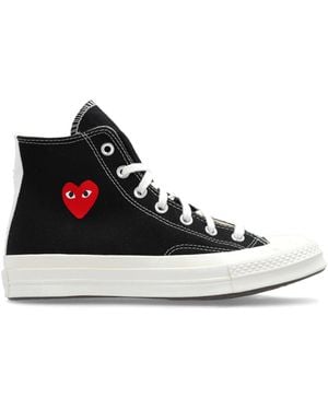 COMME DES GARÇONS PLAY X Converse Chuck 70 Hi Sneakers - White