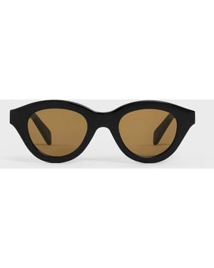 Celine Triomphe Cat-Eye Sunglasses - Brown