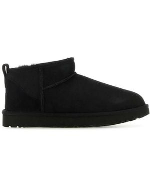 UGG Classic Ultra Mini Suede Boots For - Black