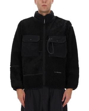 and wander Polyester Wool Jacket - Black