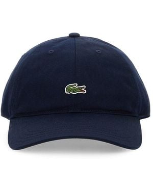 Lacoste Cotton Hat - Blue
