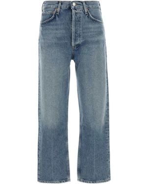 Agolde 90's Crop M/R Loose Straight - Blue