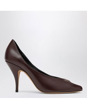 Jude Barolo Pumps With Toe Cut-Out - Brown