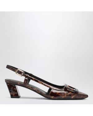 Roger Vivier Belle Vivier Slingback Pumps - Brown