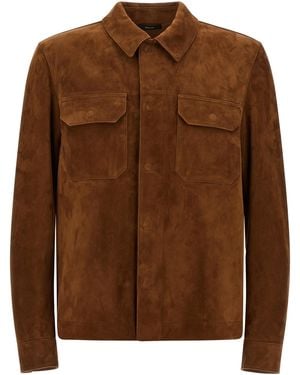 Tom Ford Suede Overshirt - Brown