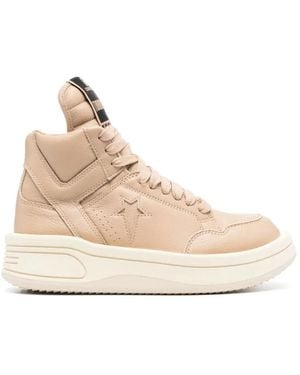 Rick Owens Turbowpn Mid Trainers - Natural