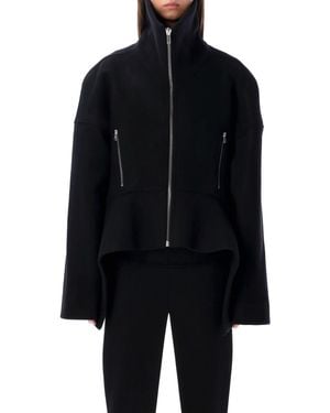 Rick Owens Wool Draculimo Structured Jacket - Blue