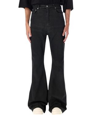 Rick Owens Drkshdw Coated Denim Bolan Bootcut Jeans - Black
