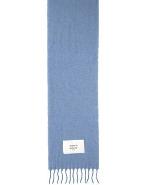 Maison Kitsuné Maison Kitsuné "Alpaca" Scarf - Blue