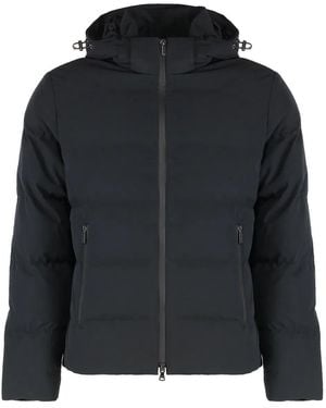 Paul & Shark Paul & Shark Hooded Short Down Jacket - Black