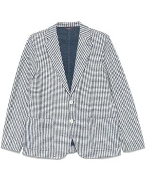 Circolo 1901 Cotton And Linen Blend Jacket - Blue