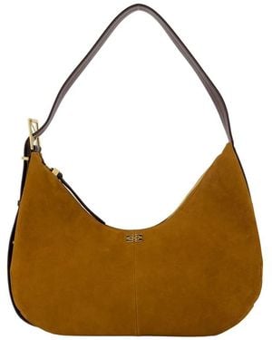 Ganni Hobo Belt Medium Shoulder Bag - Brown