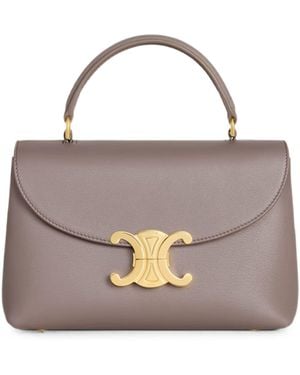Celine Pabble Teen Nino Calfskin Shoulder Bag - Natural