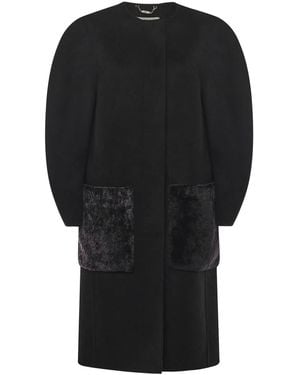 Fendi Wool Coat - Black