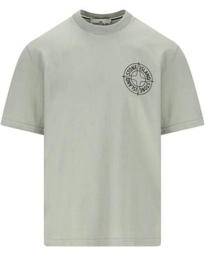 Stone Island Sage Cotton T-Shirt - Grey