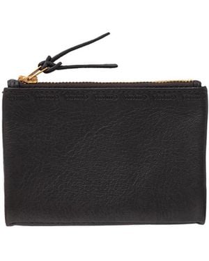 Visvim Portafoglio Pieghevole Con Zip - Black