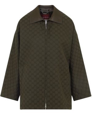 Gucci Supreme Gg Fabric Jacket - Green