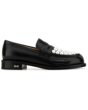 Mach & Mach Mach & Leather Sirene Loafers - Black