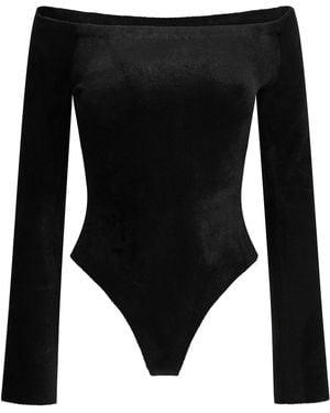 Alaïa Alaia Velvet Shaping Bodysuit - Black