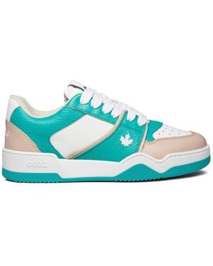 DSquared² Spiker Leaf Logo Trainers - Blue