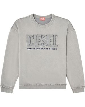 DIESEL S-Boxt-Raw-V1 Sweatshirt - Grey