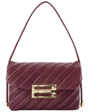 Victoria Beckham Soft Dorian Shoulder Bag - Purple