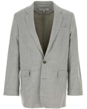 Loewe Wool Blazer - Gray