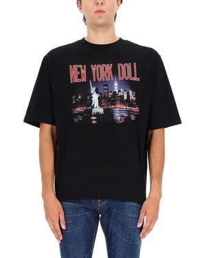 DSquared² 2 X Vaquera Print T-Shirt - Black