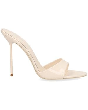 Paris Texas Leather Sandals - Natural