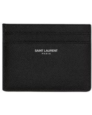 Saint Laurent Paris Card Case - Black