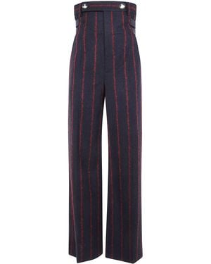 Vivienne Westwood Charcoal Wool Trousers - Blue