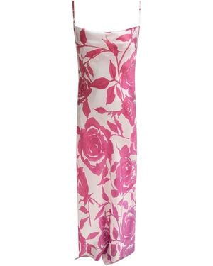 SLEEP NO MORE Silk Dress - Pink