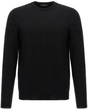 Zanone Wool Sweater - Black