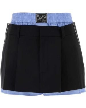 Alexander Wang Pre-Styled Pleated Skort W/ Zipper Details - Black