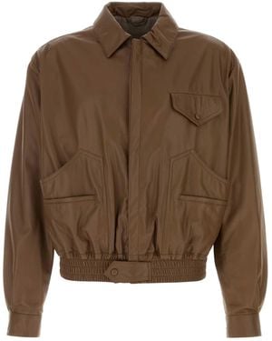 Giorgio Armani Leather Jacket - Brown
