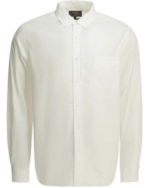 Beams Plus B.D. Colour Broad Cotton Casual Shirt - White